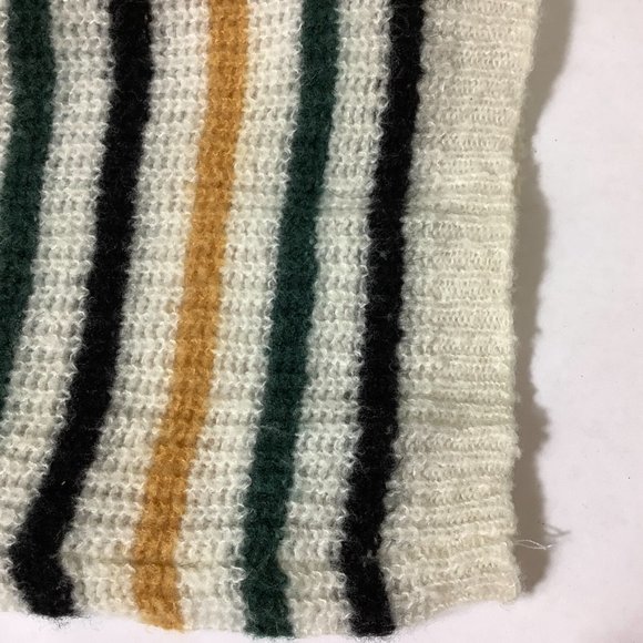 A.L.C. Meryl Wool Blend Ivory Multicolor Stripe Sweater L - Picture 7 of 8
